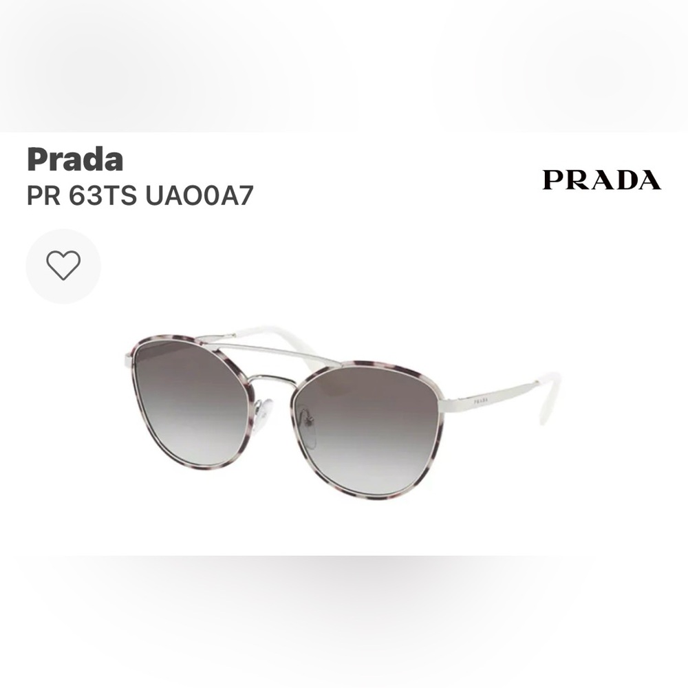 PRADA Women's Stylish Tortoiseshell Aviator Sunglasses with Light Lenses - Picture 6 of 6